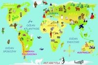 Mapa świata dla dzieci